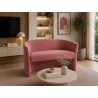 Sofa biurowa CLUB Welur ATOS – elegancka sofa z weluru do biura, recepcji i poczekalni