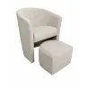 Fotel klubowy CLUB z podnóżkiem IMO