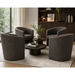 Fotel klubowy CLUB z podnóżkiem IMO