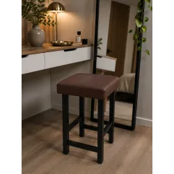 Taboret Klasyk Loft 45cm D2 – niski stołek z eco skóry loft