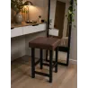 Taboret Klasyk Loft 45cm D2 – niski stołek z eco skóry loft