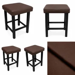Taboret Klasyk Loft 45cm D2 – niski stołek z eco skóry loft
