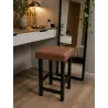 Taboret Klasyk Loft 45cm D3 – niski stołek z eco skóry loft