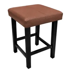 Taboret Klasyk Loft 45cm D3 – niski stołek z eco skóry loft
