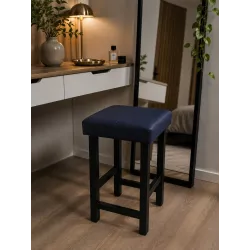 Taboret Klasyk Loft 45cm D4 – niski stołek z eco skóry loft