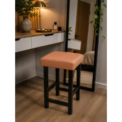 Taboret Klasyk Loft 45cm D14 – niski stołek z eco skóry loft