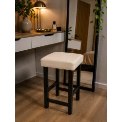 Taboret Klasyk Loft 45cm D18 – niski stołek z eco skóry loft
