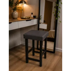 Taboret Klasyk Loft 45cm D23 – niski stołek z eco skóry loft