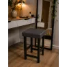 Taboret Klasyk Loft 45cm D23 – niski stołek z eco skóry loft