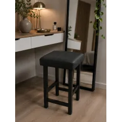 Taboret Klasyk Loft – niski stołek z eco skóry loft