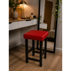 Taboret Klasyk Loft – niski stołek z eco skóry loft