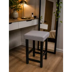 Taboret Klasyk Loft – niski stołek z eco skóry loft