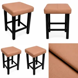 Taboret Klasyk Loft – niski stołek z eco skóry loft