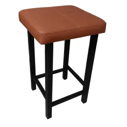 Taboret Klasyk Loft 60cm D3 – stołek loftowy z eco skóry