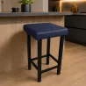 Taboret Klasyk Loft 60cm D4 – stołek loftowy z eco skóry
