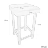 Taboret Klasyk Loft 60cm D5 – stołek loftowy z eco skóry