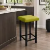 Taboret Klasyk Loft 60cm D5 – stołek loftowy z eco skóry