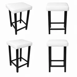 Taboret Klasyk Loft 60cm D10 – stołek loftowy z eco skóry