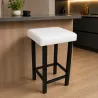Taboret Klasyk Loft 60cm D10 – stołek loftowy z eco skóry