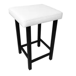 Taboret Klasyk Loft 60cm D10 – stołek loftowy z eco skóry
