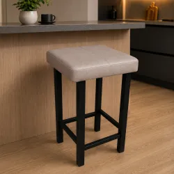 Taboret Klasyk Loft 60cm D11 – stołek loftowy z eco skóry