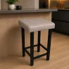 Taboret Klasyk Loft 60cm D11 – stołek loftowy z eco skóry