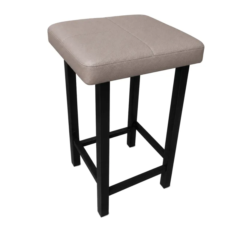 Taboret Klasyk Loft 60cm D11 – stołek loftowy z eco skóry