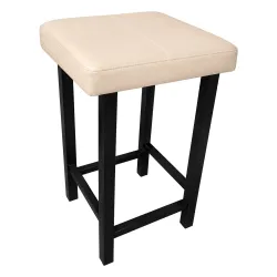 Taboret Klasyk Loft 60cm D18 – stołek loftowy z eco skóry