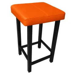 Taboret Klasyk Loft 60cm D20 – stołek loftowy z eco skóry
