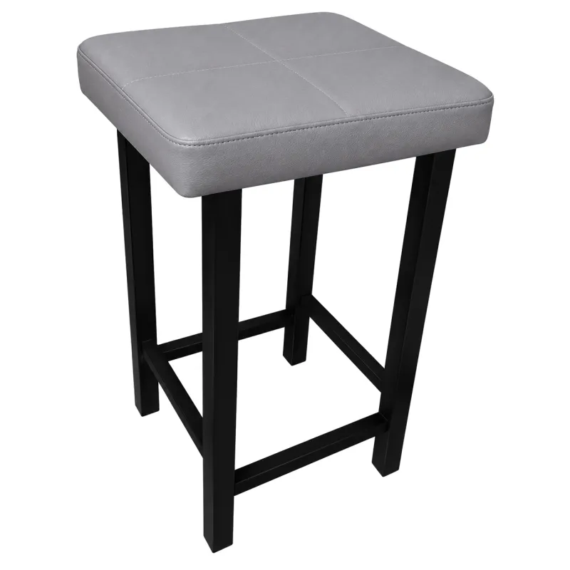 Taboret Klasyk Loft 60cm D22 – stołek loftowy z eco skóry