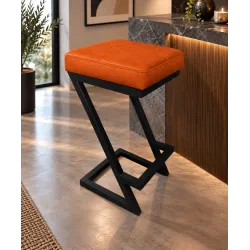 Hoker ZETA LOFT D20 – krzesło barowe na metalowej podstawie