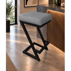 Hoker ZETA LOFT D22 – krzesło barowe na metalowej podstawie