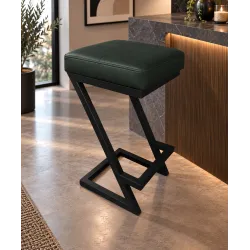 Hoker ZETA LOFT – krzesło barowe na metalowej podstawie