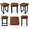 Taboret SOLID 60cm D3 – jasny brąz