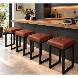 Taboret SOLID 60cm D3 – jasny brąz