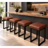 Taboret SOLID 60cm D3 – jasny brąz