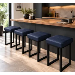 Taboret SOLID 60cm D4 – granatowy