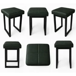 Taboret SOLID 60cm D6 – ciemny zielony