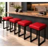 Taboret SOLID 60cm D15 – czerwony