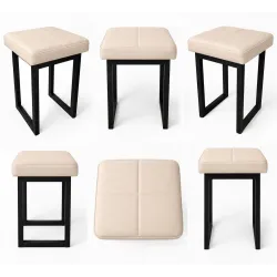 Taboret SOLID 60cm D18 – waniliowy