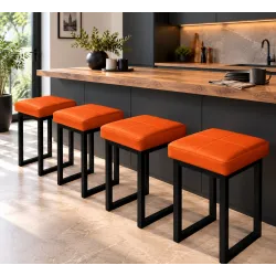 Taboret SOLID 60cm D20 – pomarańczowy