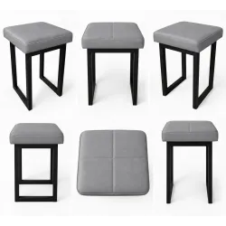 Taboret SOLID 60cm D22 – jasny szary