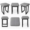 Taboret SOLID 60cm D22 – jasny szary