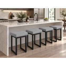 Taboret SOLID 60cm D22 – jasny szary