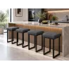 Taboret SOLID 60cm D23 – ciemny szary