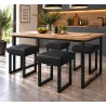 Taboret SOLID 45cm D1 – czarny