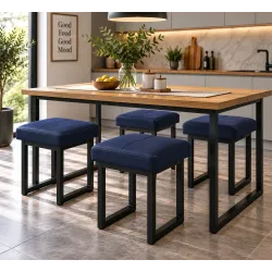 Taboret SOLID 45cm D4 – granat