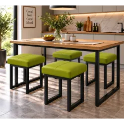 Taboret SOLID 45cm D5 - limonka