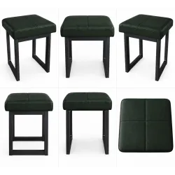 Taboret SOLID 45cm D6 - ciemny zielony