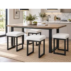 Taboret SOLID 45cm D10 - biały
